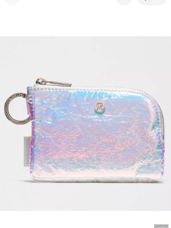 lululemon athletica Accessories - lululemon Iridescent Silver Clippable Card Pouch